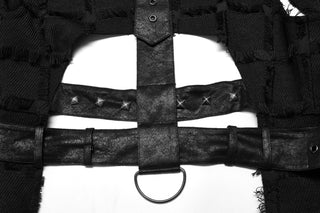 Rebel Matrix – Punk Patchwork Strap Vest