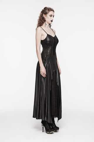 Serpent Leather Look Dress