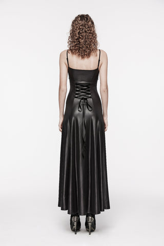 Serpent Leather Look Dress