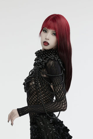 Lilith’s Chains – Black Beaded Gothic Harness