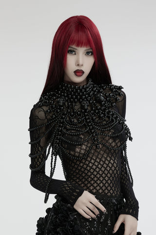 Lilith’s Chains – Black Beaded Gothic Harness