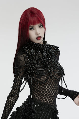 Lilith’s Chains – Black Beaded Gothic Harness