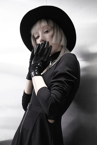 Dominella Leather Look Gloves
