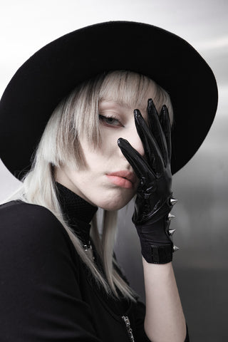 Dominella Leather Look Gloves