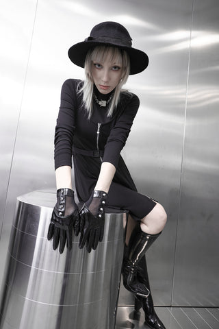 Dominella Leather Look Gloves