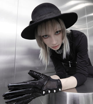 Dominella Leather Look Gloves