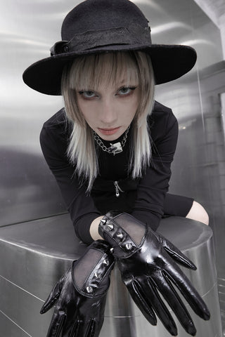 Dominella Leather Look Gloves