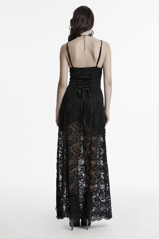 The Black Rose Lace Dress