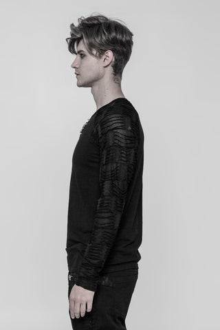 Daggerfall - Shredded Sleeve Punk Top