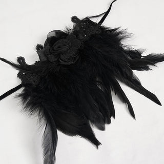 Raven Lace Feather Harness