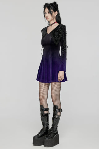Violet Hour Velvet Corset Mini Dress