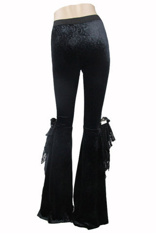Rose-Corset Flare Pants
