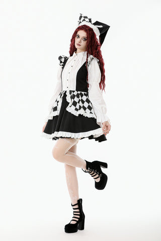 Black & White Harlequin Hat