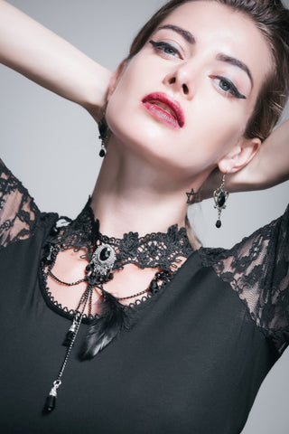 Mourning Belle Lace Choker