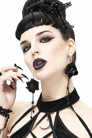 Midnight Rose Earrings