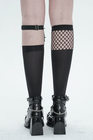 Twisted Love Asymmetrical Fishnet Tights