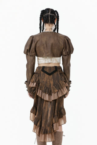 Airborne Corsair – Steampunk Crop Jacket