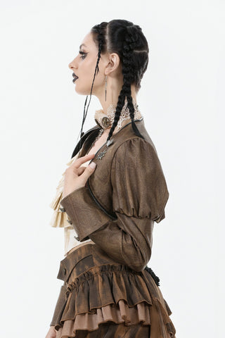Airborne Corsair – Steampunk Crop Jacket
