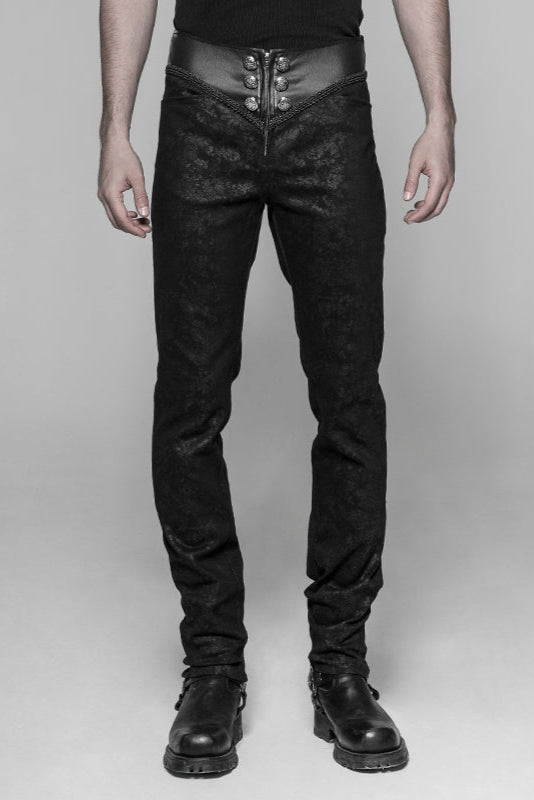  Punk Rave WK-341 Baron Vauquelin Noire Gothic Trousers