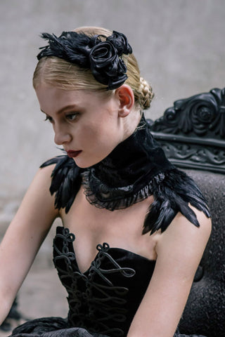 Raven Queen Feather Collar