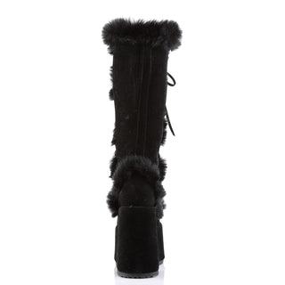 Demonia Camel-311  Faux Fur Platform Boots