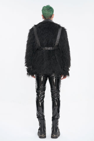 Voidwalker – Men’s Dark Rave Fur Jacket