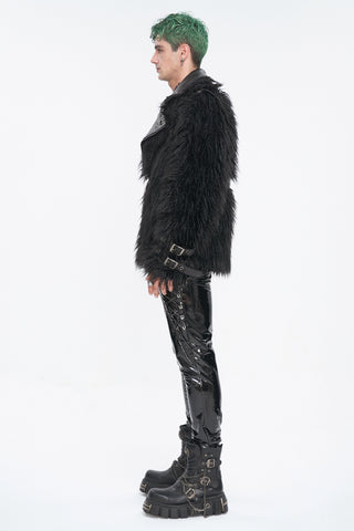 Voidwalker – Men’s Dark Rave Fur Jacket