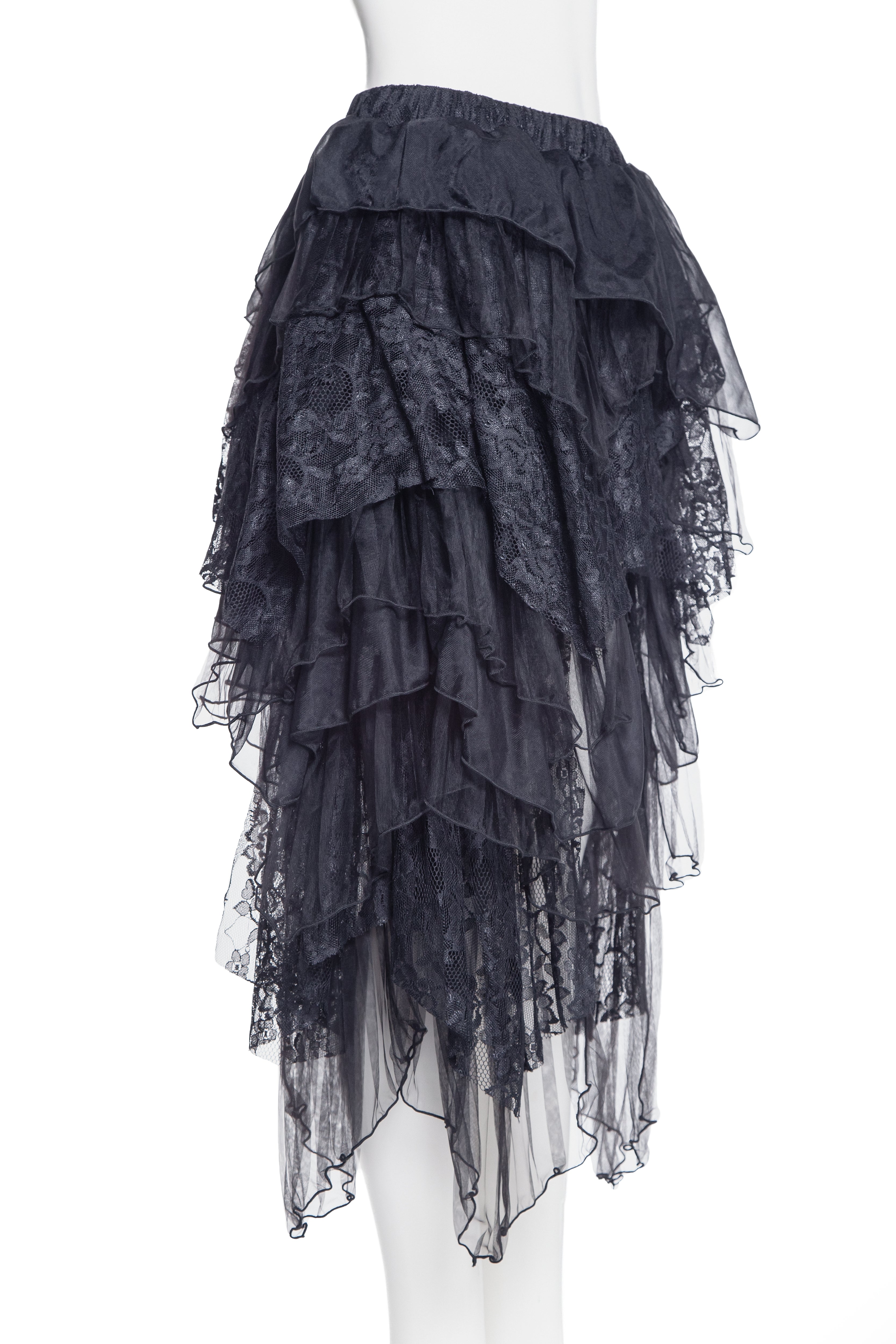 Asymmetric Gothic Lace Skirt RQ-BL 21089 | Victorian