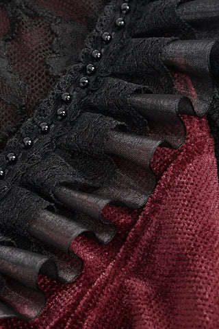 Crimson Duchess Velvet Top