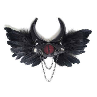 Evil Eye Horned Hair Clip & Brooch