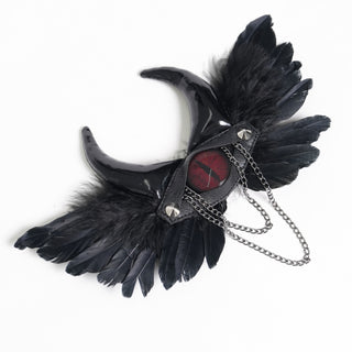 Evil Eye Horned Hair Clip & Brooch