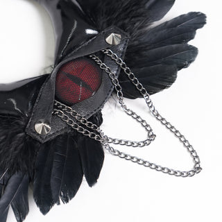Evil Eye Horned Hair Clip & Brooch