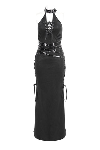 Industrial Gothic Halter Gown