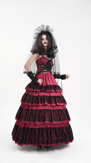 Ghost Bride Skull Veil