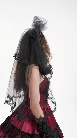 Ghost Bride Skull Veil