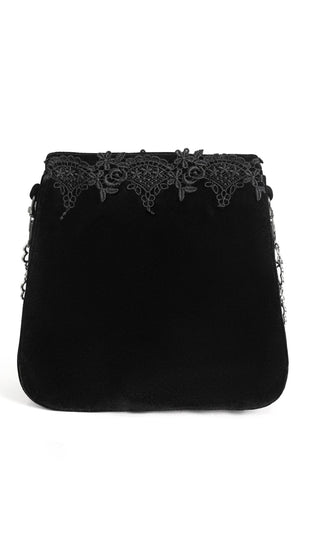 Pyra - Velvet Lace Gothic Cross Bag