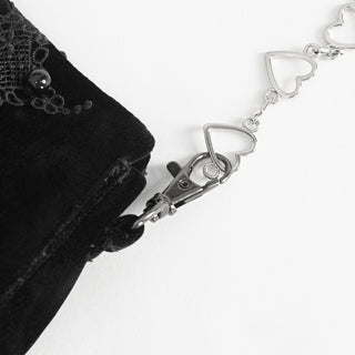 Pyra - Velvet Lace Gothic Cross Bag