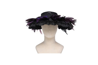Ravenna Black & Purple Feather Headband