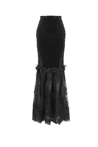 Victorian Fishtail Maxi Skirt