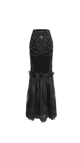 Victorian Fishtail Maxi Skirt