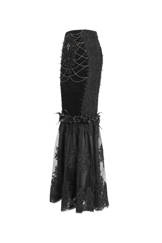 Victorian Fishtail Maxi Skirt