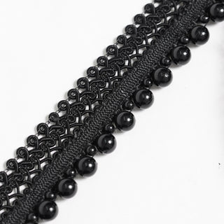 Vesper Black Lace Spike Choker Necklace