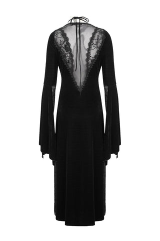 Virelle – Sheer Lace Gothic Maxi Dress
