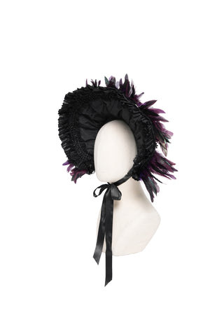 Ravenna Black & Purple Feather Headband