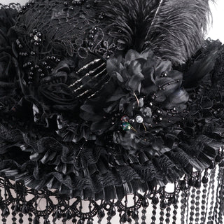 Noir Opera – Feathered Victorian Hat