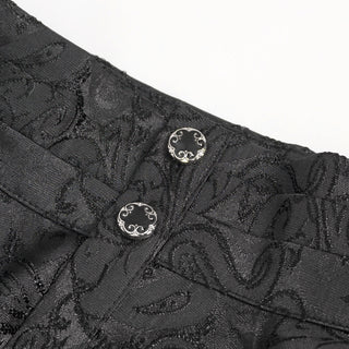 Lucien – Men’s Black Victorian Ruffle Shirt