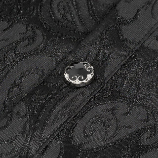 Lucien – Men’s Black Victorian Ruffle Shirt