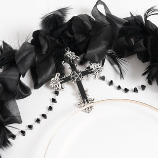 Belea - Gothic Feather Headpiece