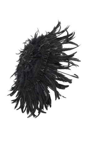 Shadow Crown – Black Feather Gothic Parasol