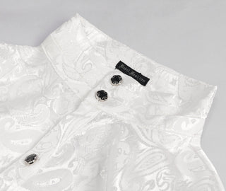Lucien – Men’s White Victorian Ruffle Shirt
